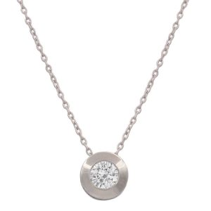 Gargantilla oro blanco 18kl chaton – 9mm
