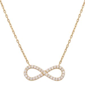 Gargantilla oro 18kl infinito circonitas