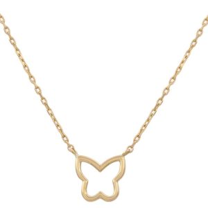 Gargantilla oro 18kl mariposa
