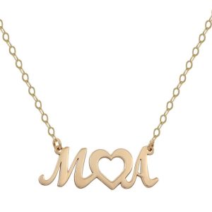 Gargantilla oro 18kl iniciales + corazon