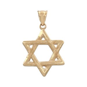 Colgante oro 18kl estrella de david – 15x22mm