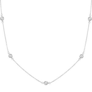 Gargantilla chatones oro blanco 18kl – 4mm