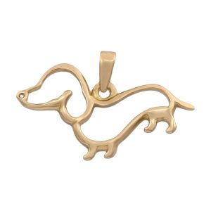 Colgante oro 18kl perro – 26x11mm