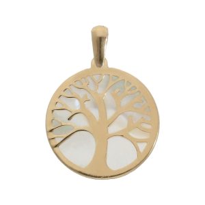 Colgante oro 18kl arbol de la vida – 17mm