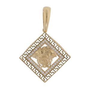 Colgante oro 18kl greca – 26x26mm
