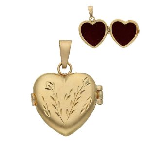 Guardapelo oro 18kl corazon – 23x24mm