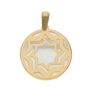 Colgante oro 18kl nacar – 16mm