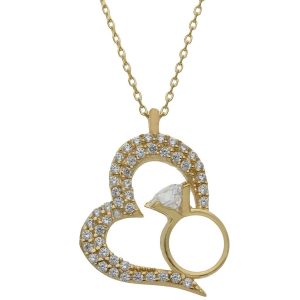 Gargantilla oro 18kl corazon + anillo
