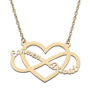 Gargantilla oro 18kl infinito + corazon