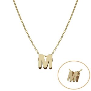 Gargantilla oro 18kl letra
