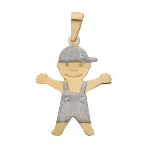 Colgante oro 18kl niño pequeño