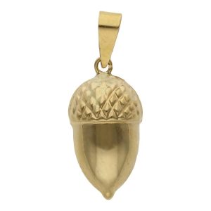 Colgante oro 18kl bellota grande