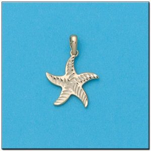 Colgante oro 18kl estrella de mar