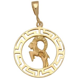 Colgante oro 18kl horoscopo capricornio
