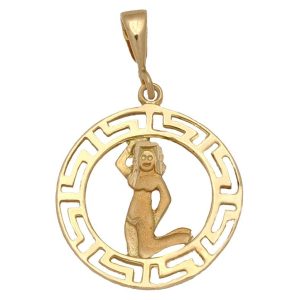 Colgante oro 18kl horoscopo virgo