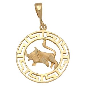 Colgante oro 18kl horoscopo tauro