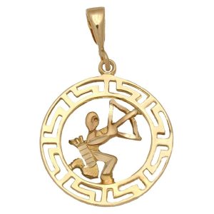Colgante oro 18kl horoscopo sagitario