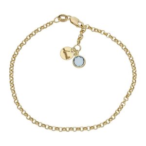 Pulsera mi historia oro 18kl 2.50mm – azul