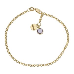 Pulsera mi historia oro 18kl 2.50mm – lila