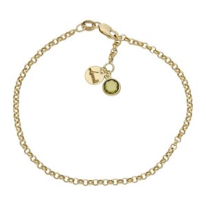 Pulsera mi historia oro 18kl 2.50mm – verde