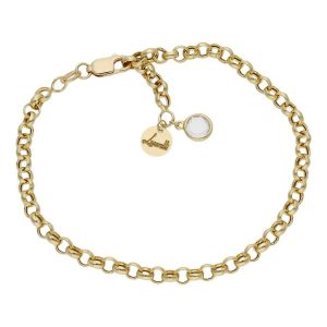 Pulsera mi historia oro 18kl 4mm – circonita