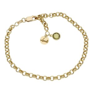 Pulsera mi historia oro 18kl 4mm – verde