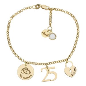 Pulsera mi historia oro 18kl aniversario
