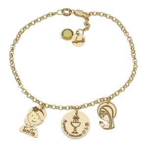 Pulsera mi historia oro 18kl comunion