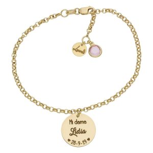 Pulsera mi historia oro 18kl dama honor