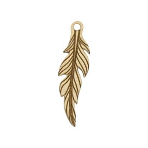Mi historia – abalorio oro 18kl pluma