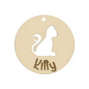 Mi historia – abalorio oro 18kl gato