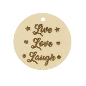 Mi historia – abalorio oro 18kl live love laugh