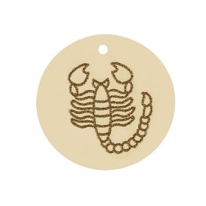 Mi historia – abalorio oro 18kl horoscopo escorpio