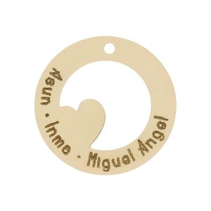 Mi historia – abalorio oro 18kl circulo
