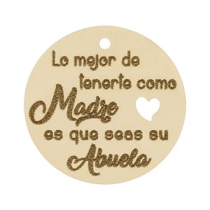 Mi historia – abalorio oro 18kl frase abuela