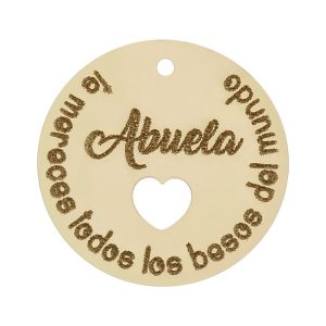 Mi historia – abalorio oro 18kl frase abuela