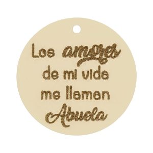 Mi historia – abalorio oro 18kl frase amores