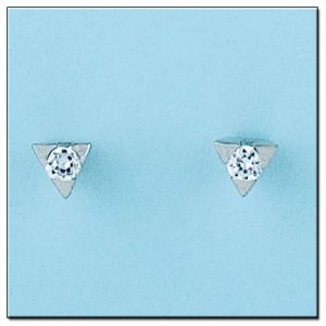 Pendientes oro blanco 18kl diamantes