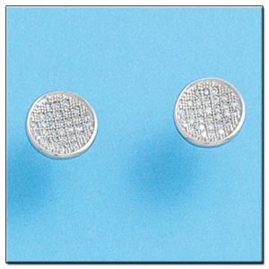 Pendientes oro blanco 18kl diamantes