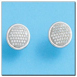 Pendientes oro blanco 18kl diamantes