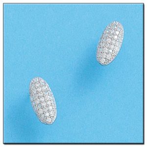 Pendientes oro blanco 18kl diamantes