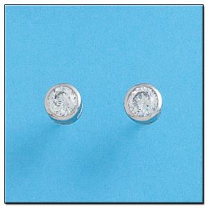 Pendientes oro blanco 18kl diamantes