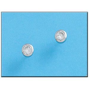 Pendientes oro blanco 18kl diamantes