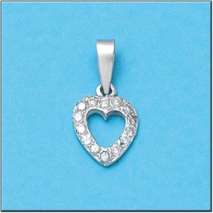 Colgante oro blanco 18kl diamantes