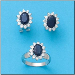 Pendientes oro blanco 18kl diamantes