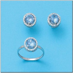 Pendientes oro blanco 18kl diamantes