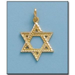 Colgante oro 18kl estrella de david – 17x22mm