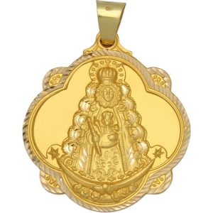 Medalla oro 18kl v. del rocio- 40x45mm