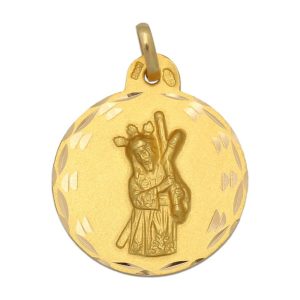 Medalla oro 18kl gran poder – 19mm