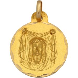 Medalla oro 18kl santa faz – 19mm
